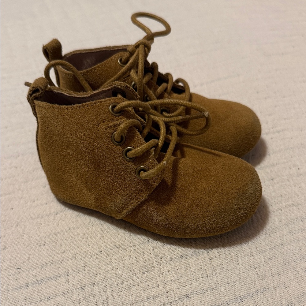 Stylish Brown Kids Boots with Laces